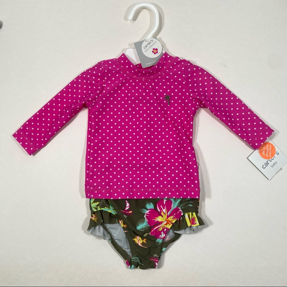 Carters Baby Swim 3 month long sleeve 2 piece
